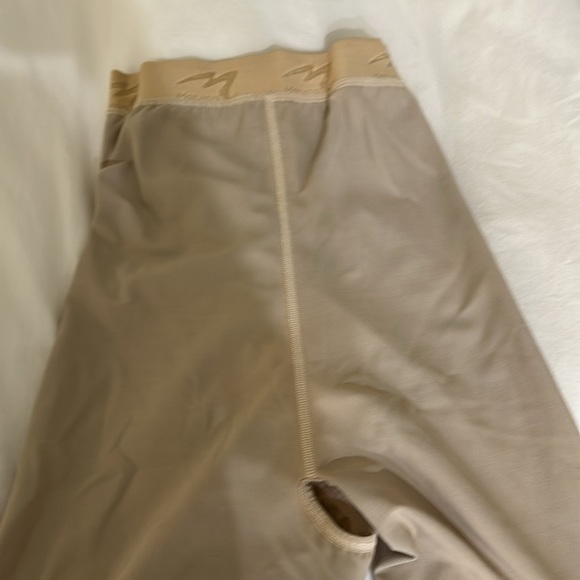 Marena- Beige Small, high waist zipperless calf length compression garment - Picture 2 of 4